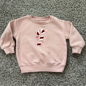 Target Cat & Jack Baby Candy Cane Sweatshirt